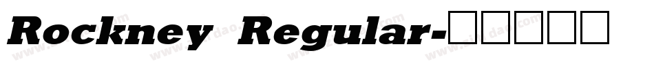 Rockney Regular字体转换